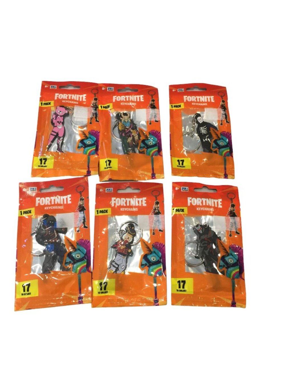FORTNITE Series 1 Characters Keychains Set of 6